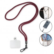 Cordão de Pescoço para celular 50cm - Bordô